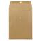 JAM Paper 9" x 12" Premium Brown Kraft Button & String Booklet Envelopes, 50ct.